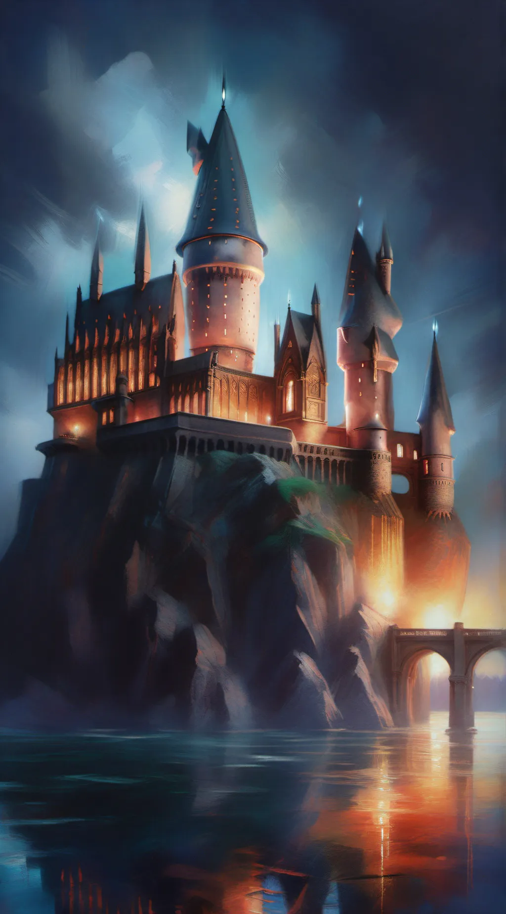 ai character: Hogwarts  background