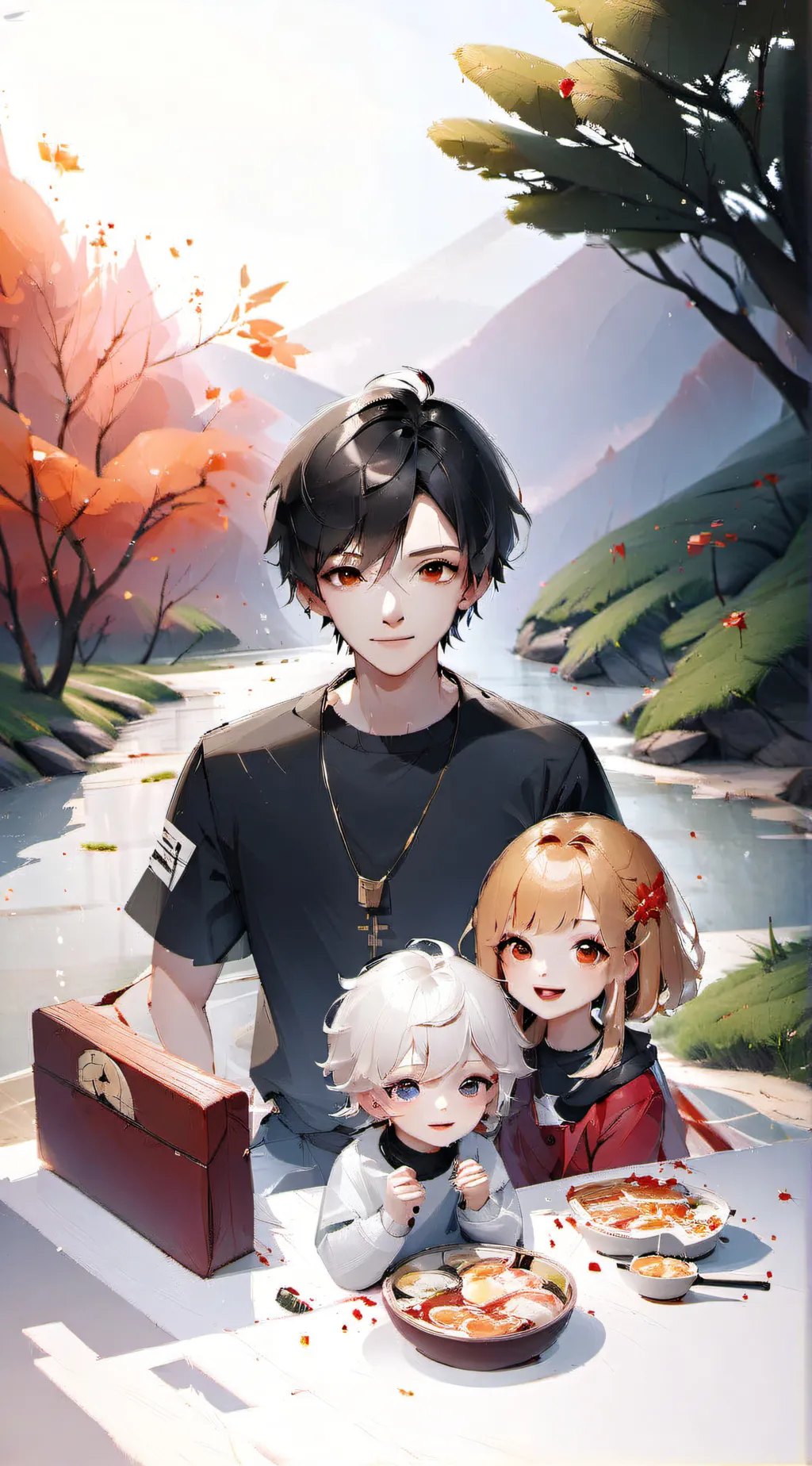 ai character: Rich family background