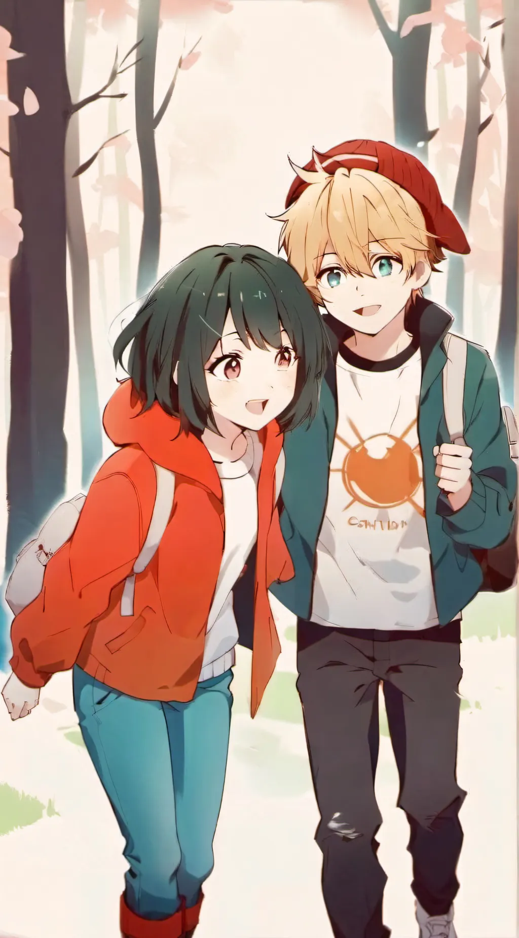 ai character: April & DJ background