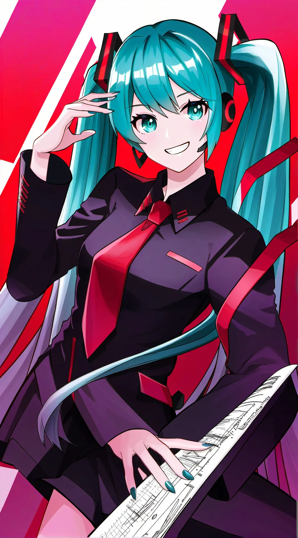 ai character: Hatsune Miku background