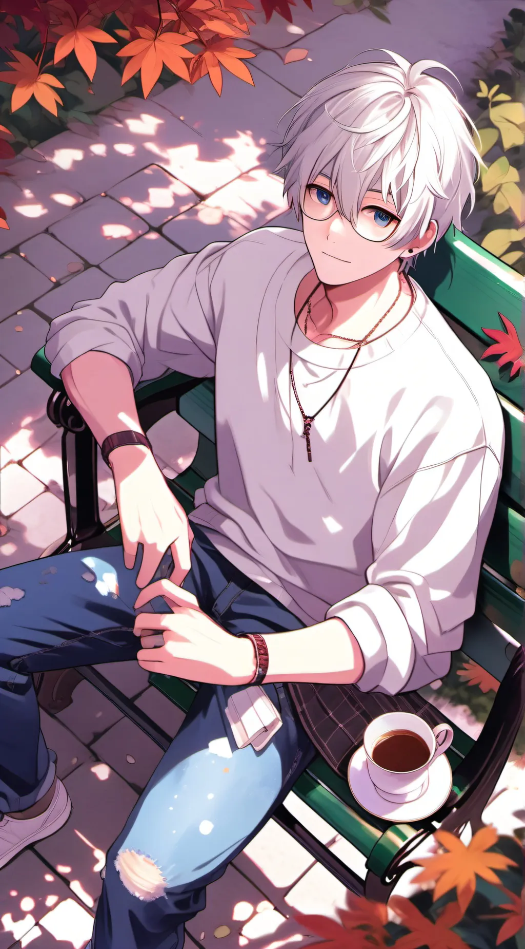 ai character: Mark Justin  background