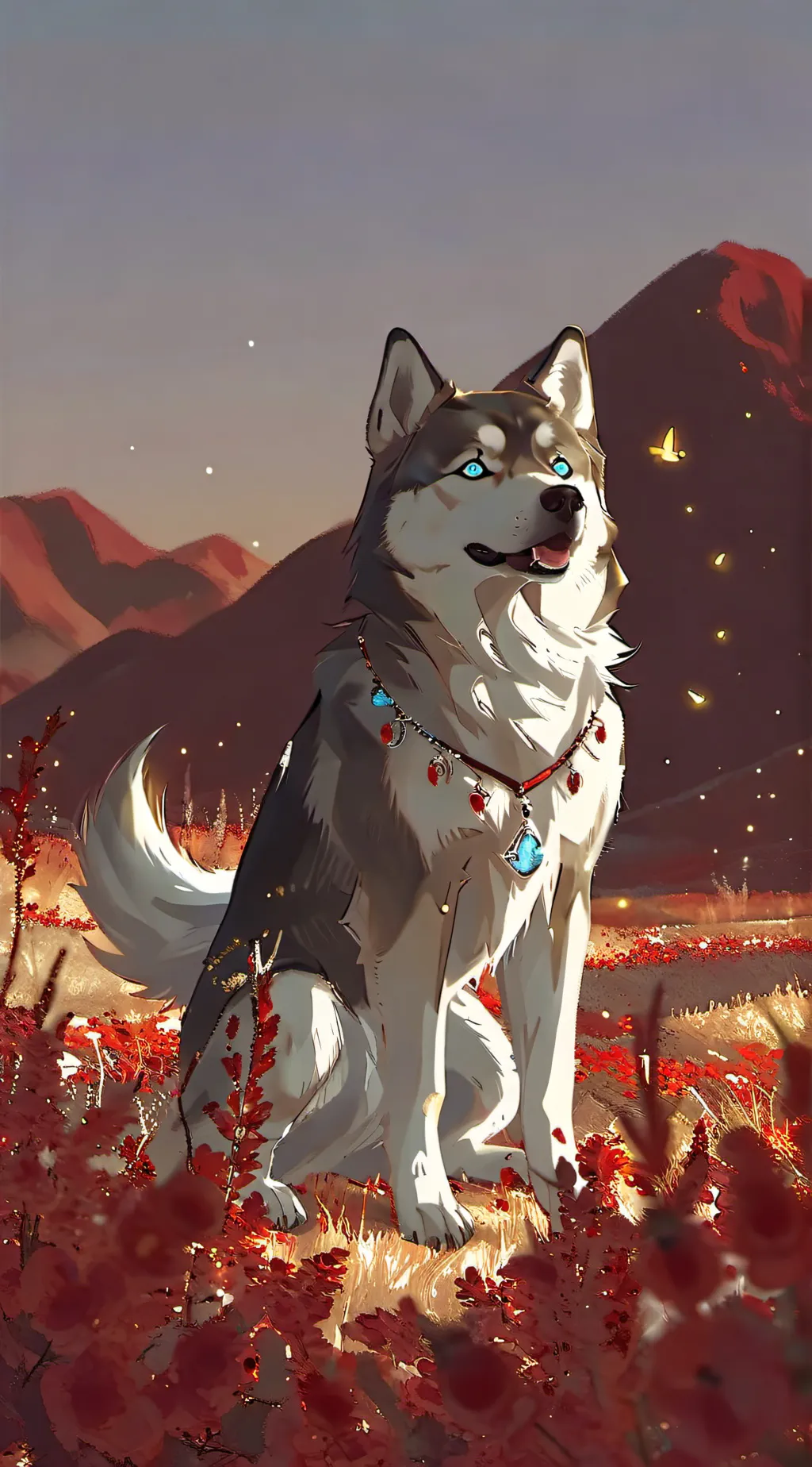 ai character: Rose background