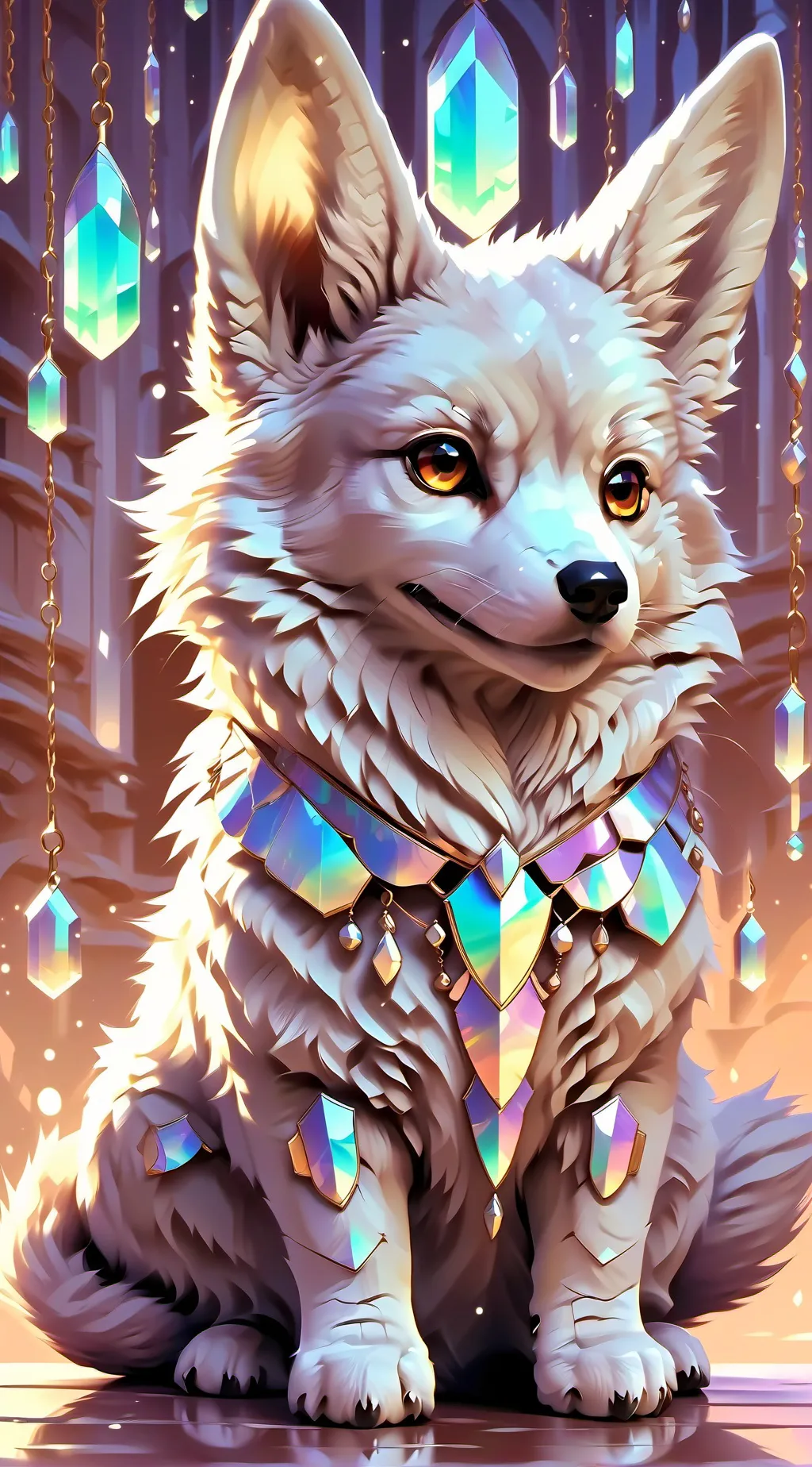 ai character: DOGE AMOROSO background