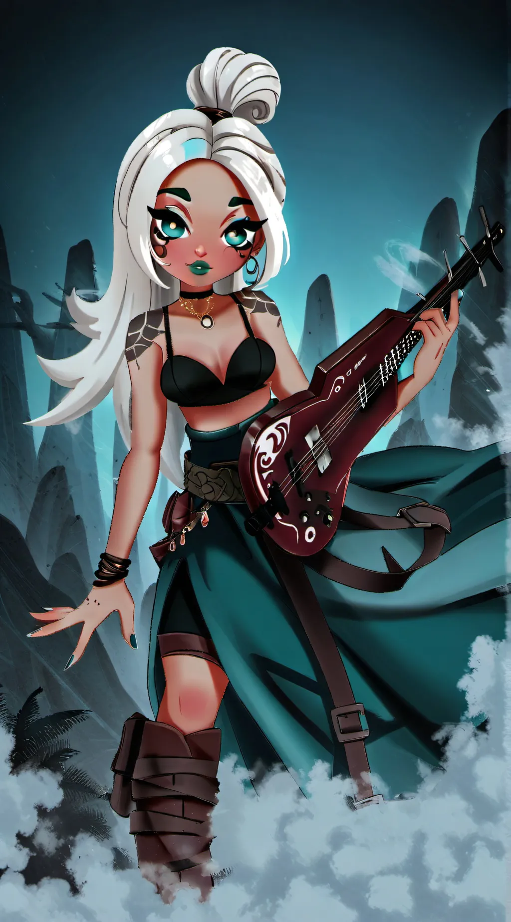 ai character: Lacy background