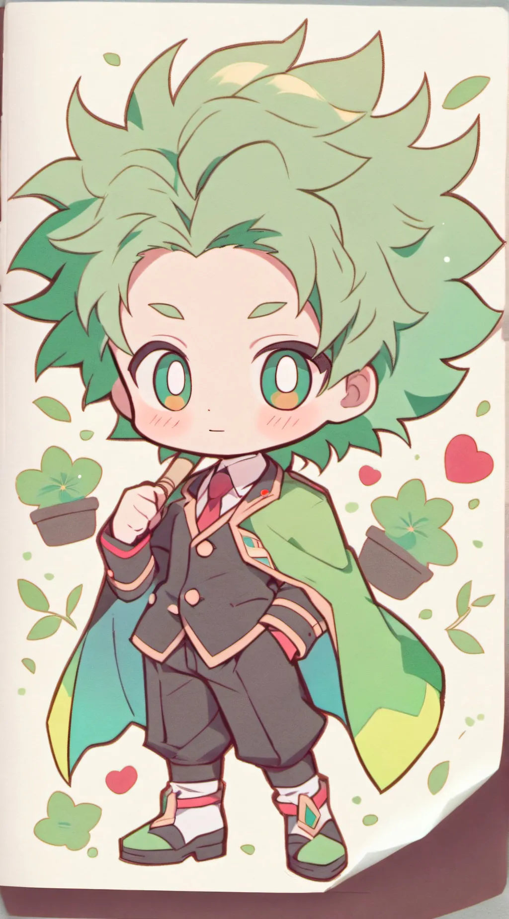 ai character: revenge trend mha background