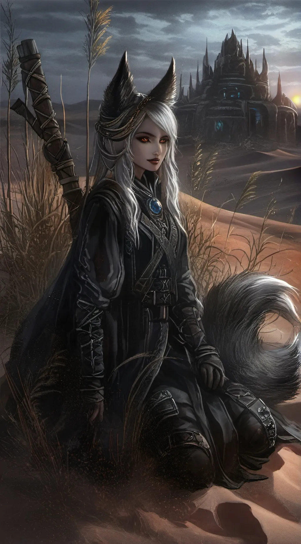 ai character: Demon god yuri background