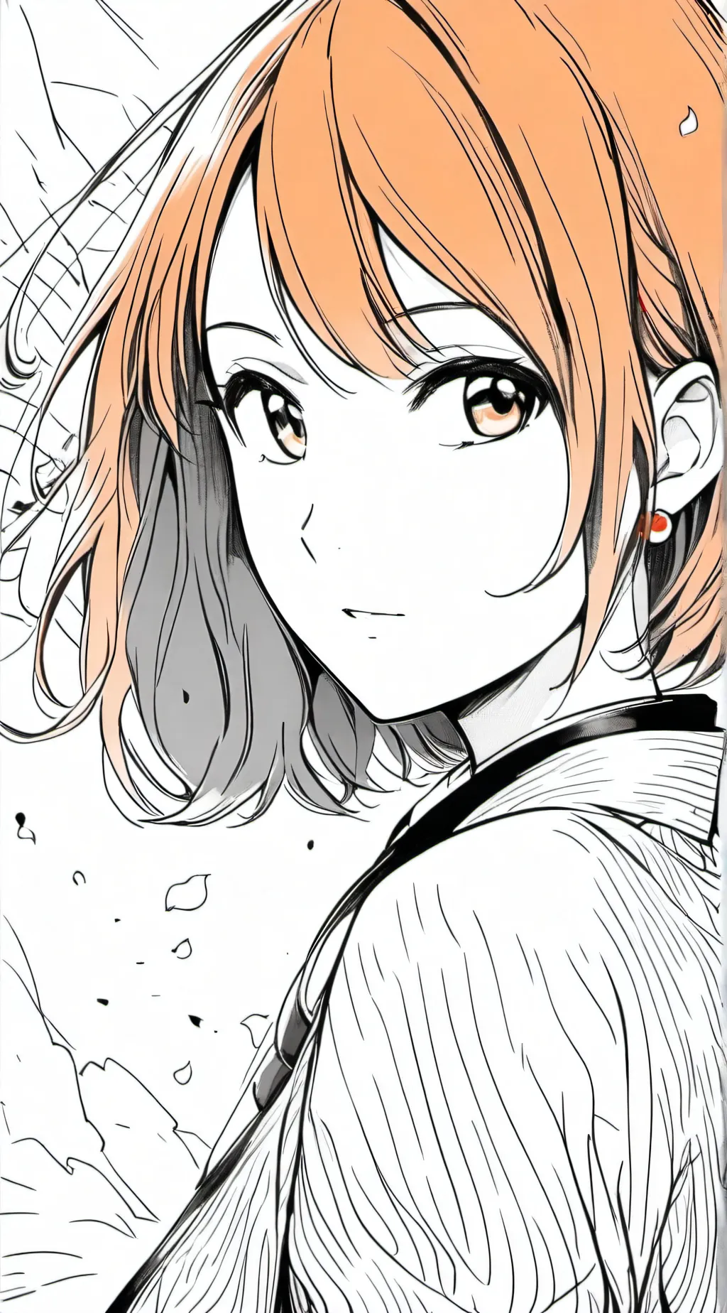 ai character: orange  background