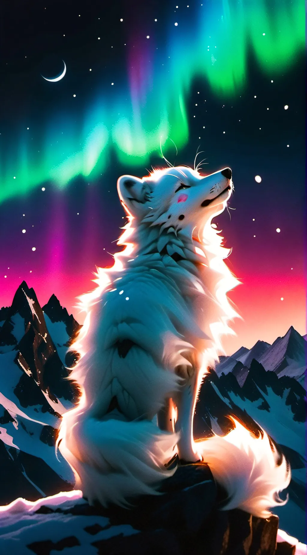 ai character: Aurora  background