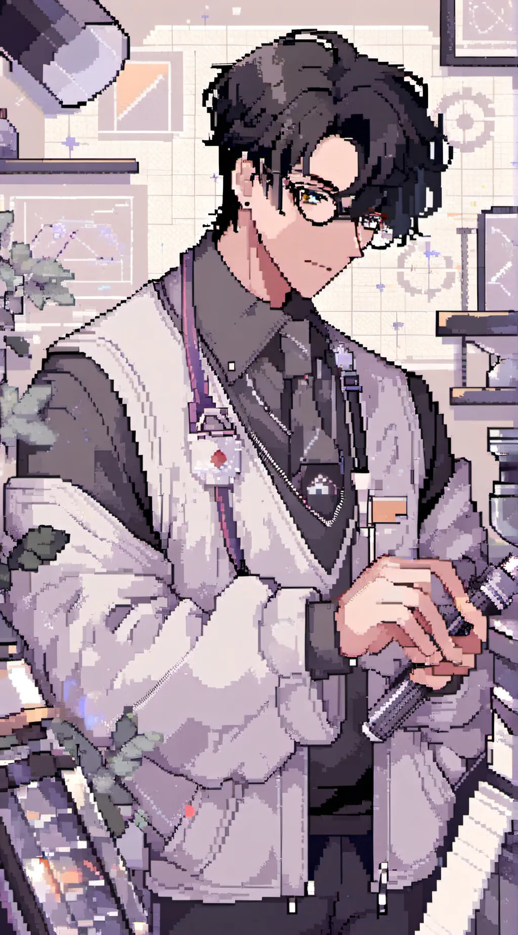 ai character: Scientist. background