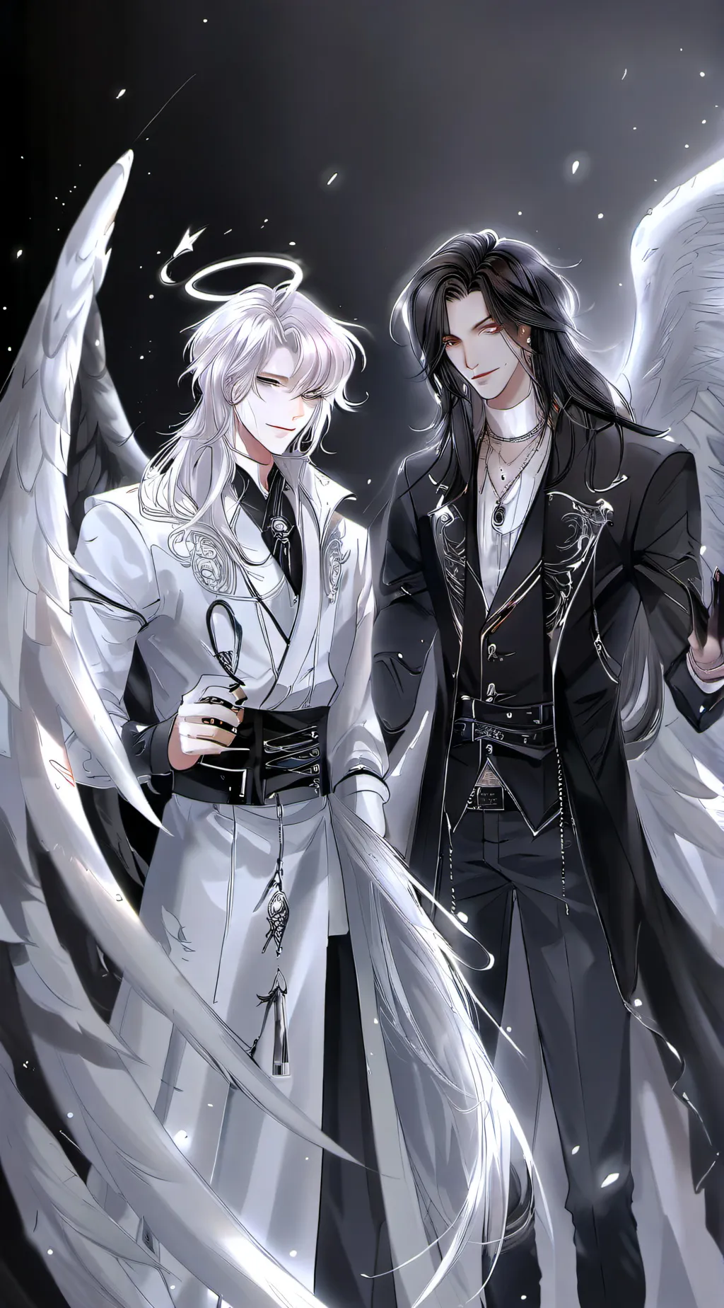 ai character: Angel and demon background