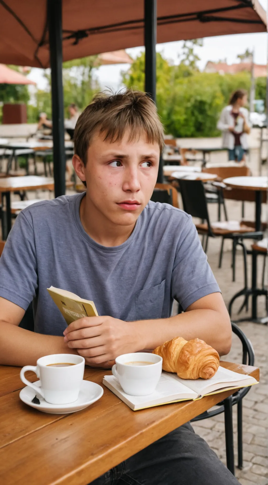 ai character: boy background