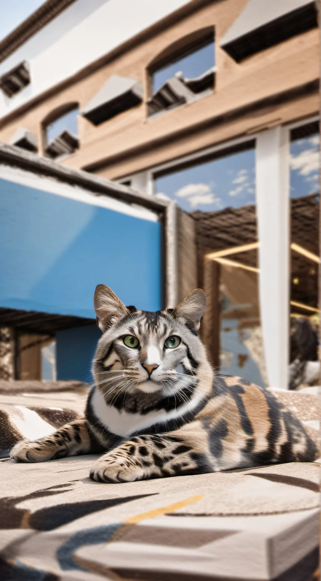 ai character: Cat :3 background