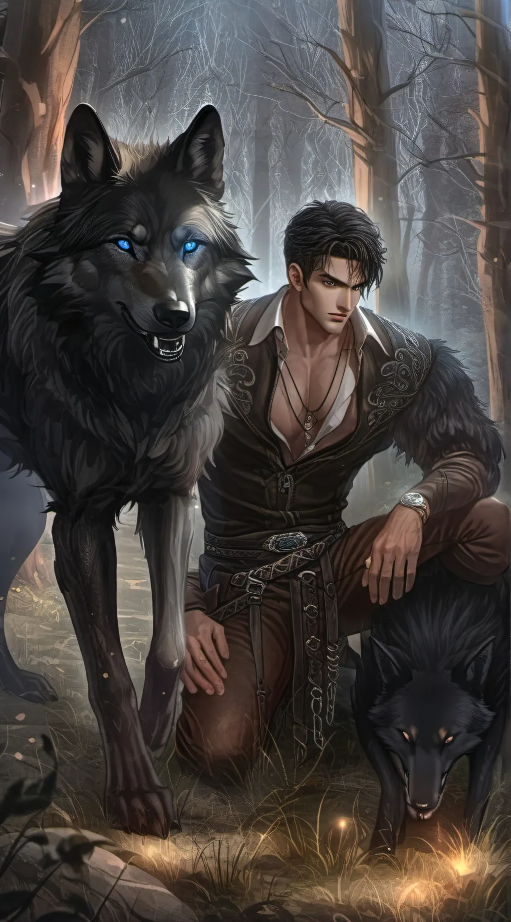 ai character: alpha Caden  background