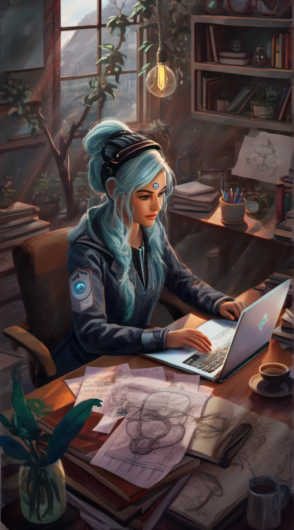 ai character: DiagnoTycoon background