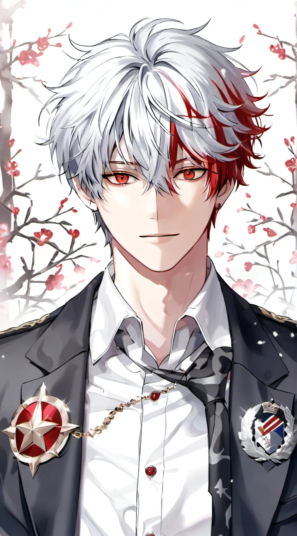 ai character: Shoto Todoroki-kun background