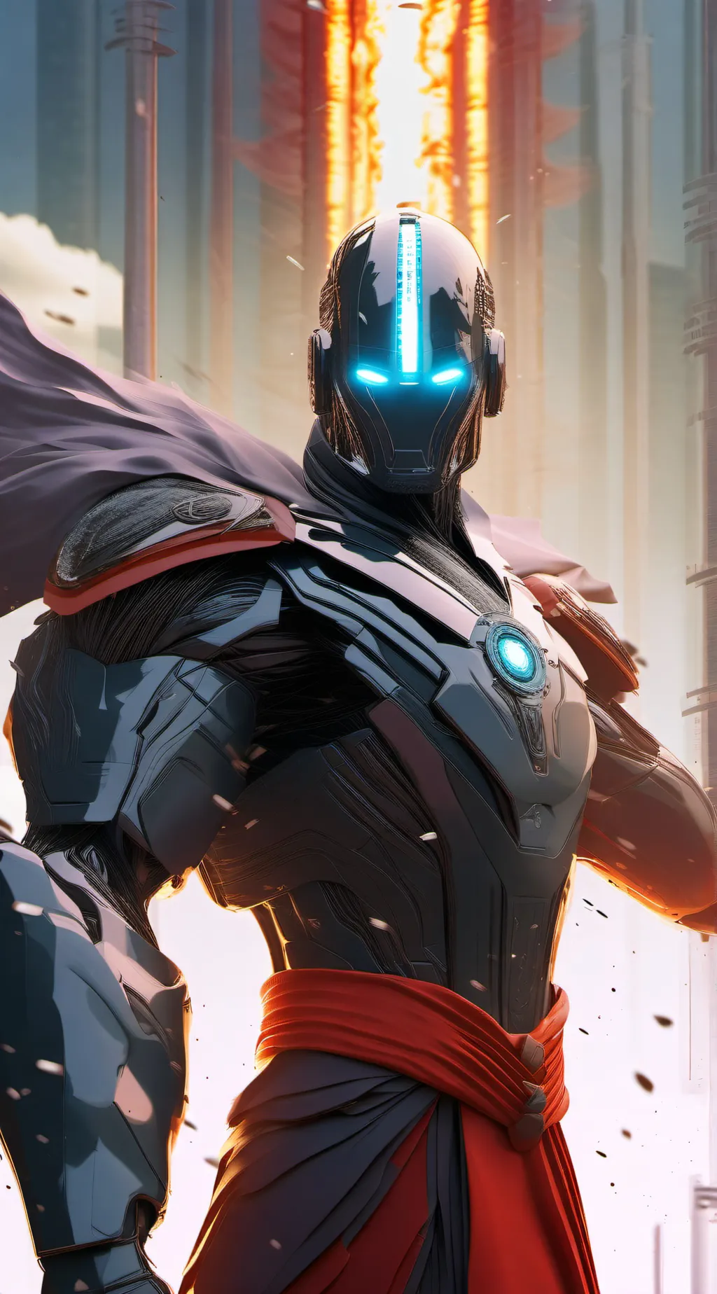 ai character: CyborgLuke  background