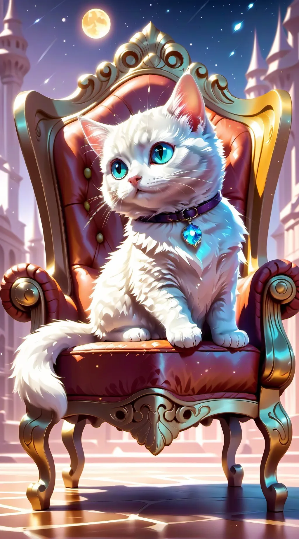 ai character: Mittens 🌙 background