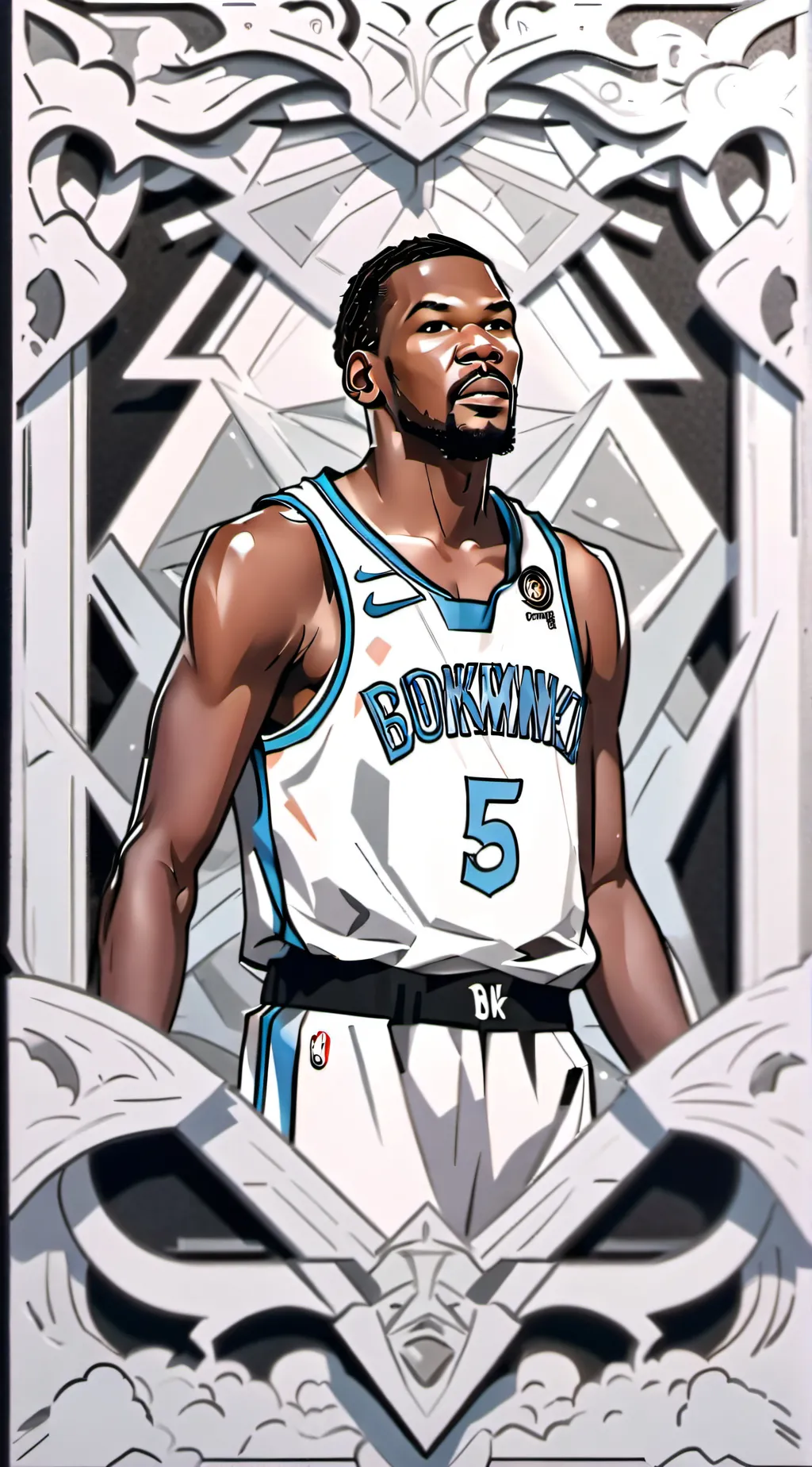 ai character: Kevin Durant ￼ background