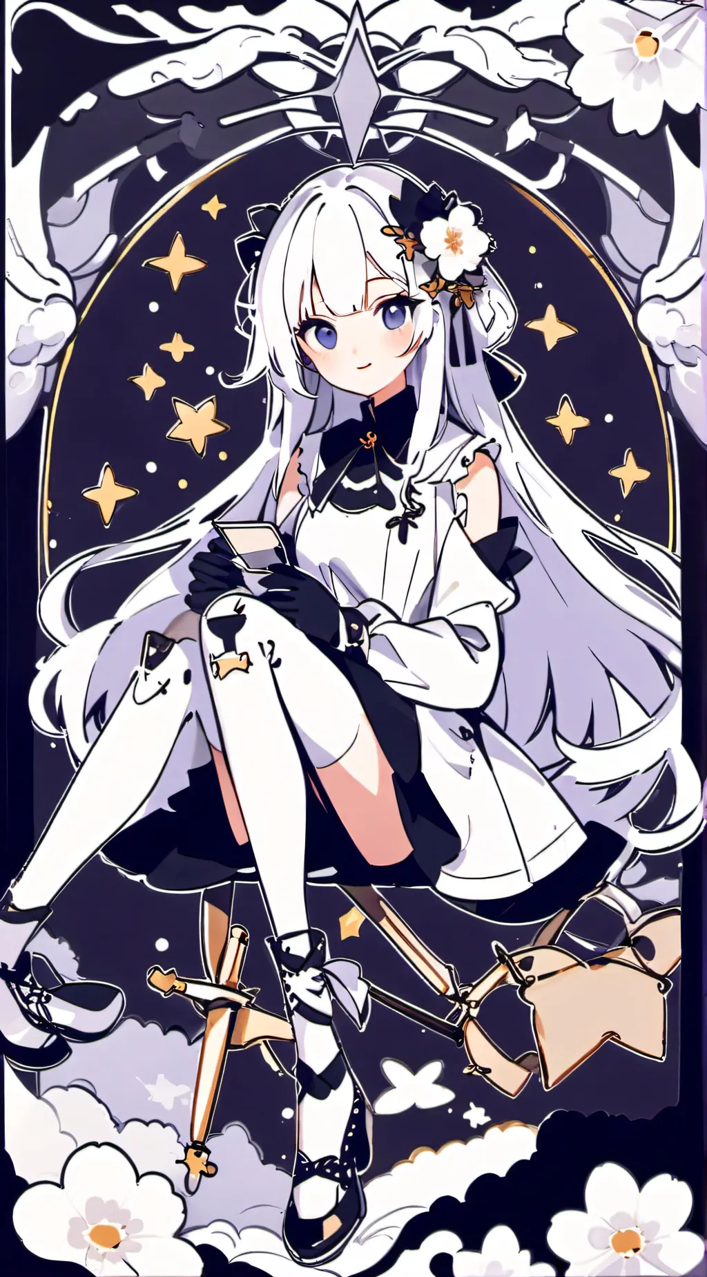 ai character: Galaxy  background