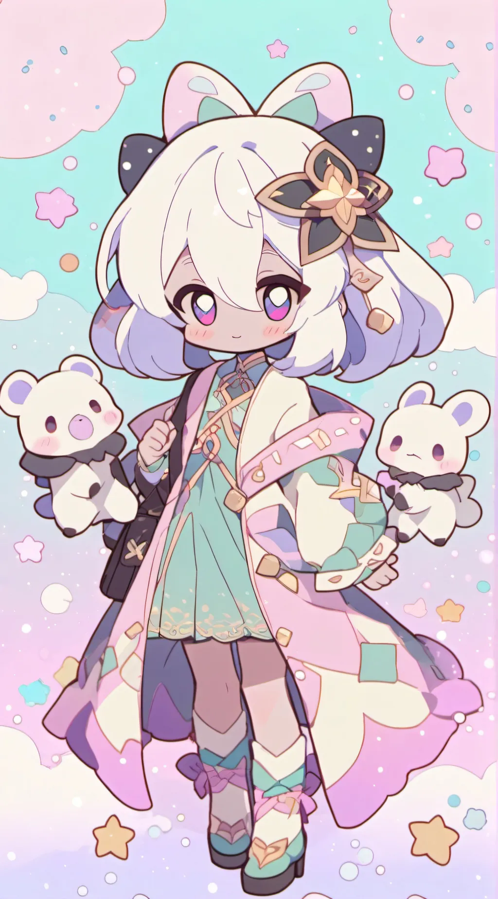 ai character: Glisten!!! background