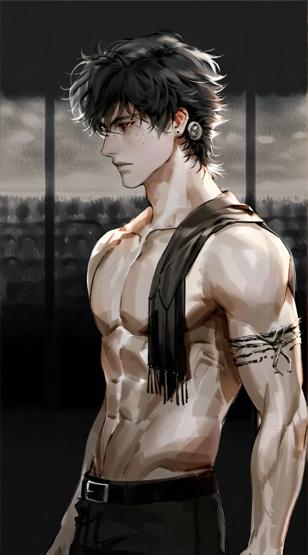 ai character: ZADE↖(^ω^)↗ background