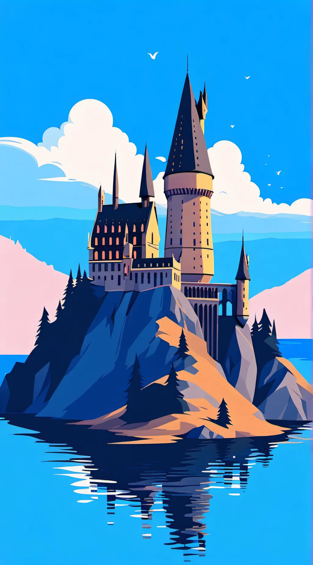 ai character: Hogwarts  background