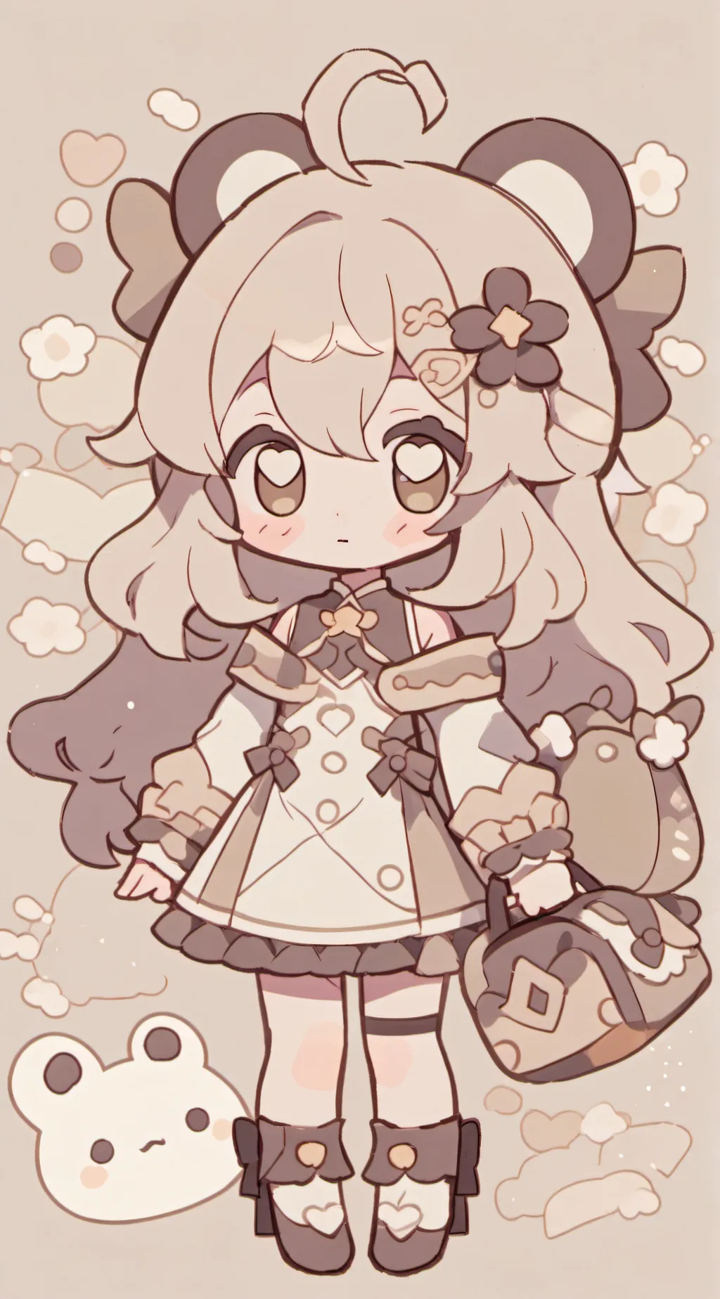 ai character: LOV child in woods background