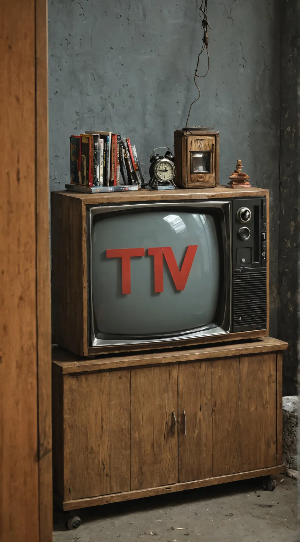 ai character: tv background