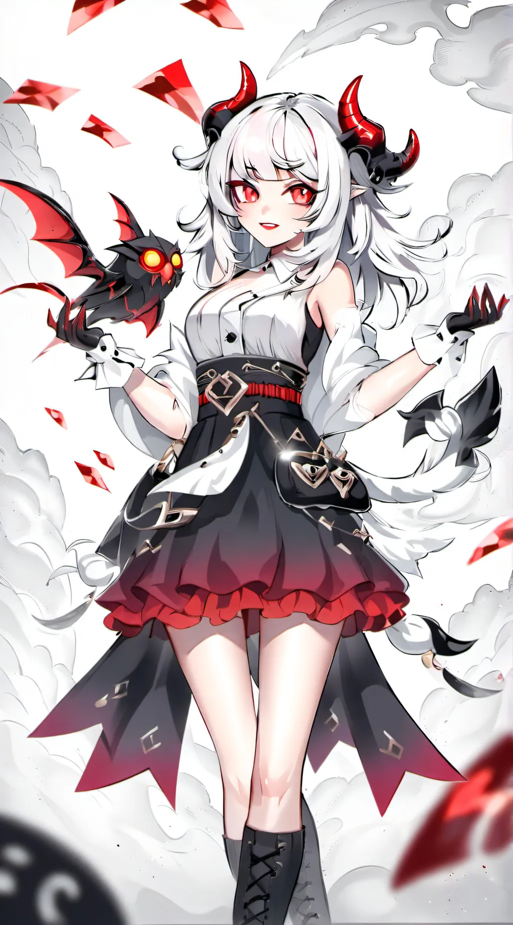 ai character: female me background