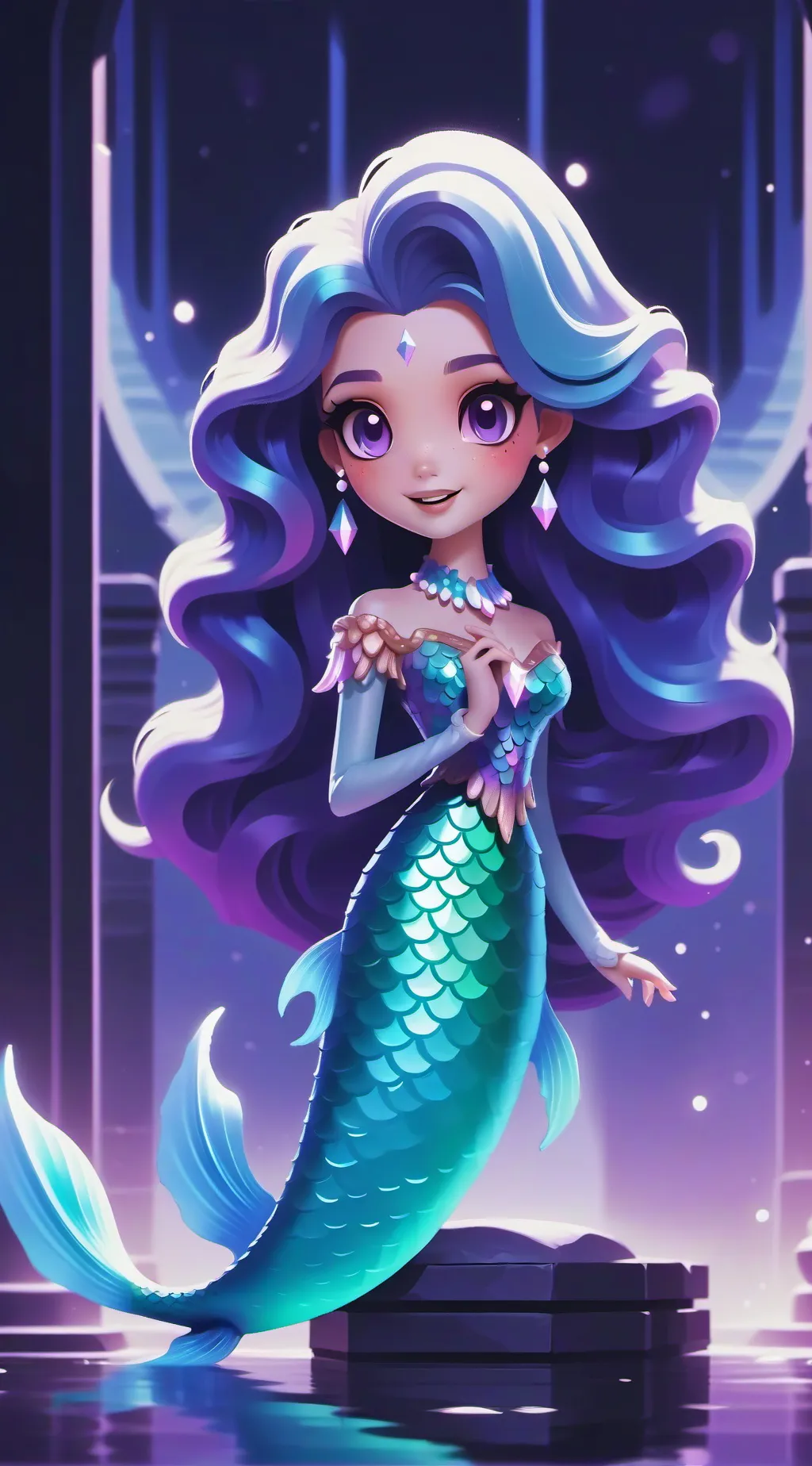 ai character: pearl Afton mha  background