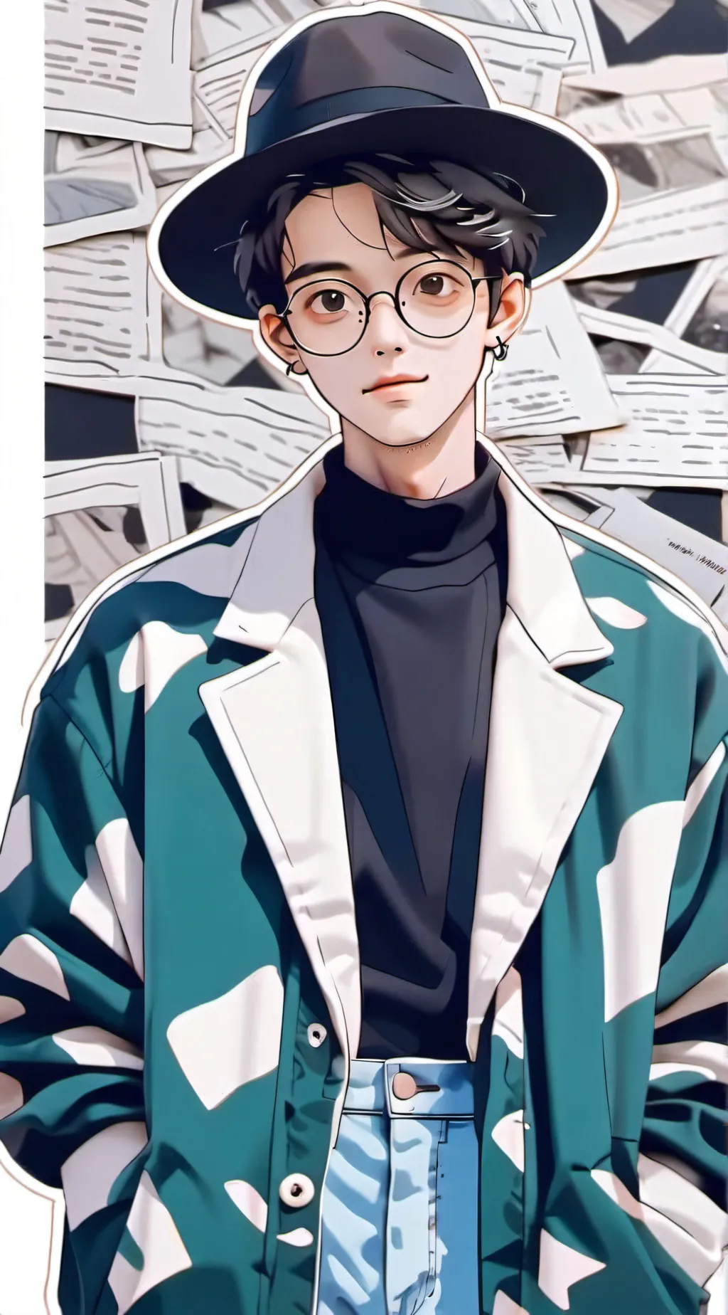 ai character: 💔deathly hallows💔 background