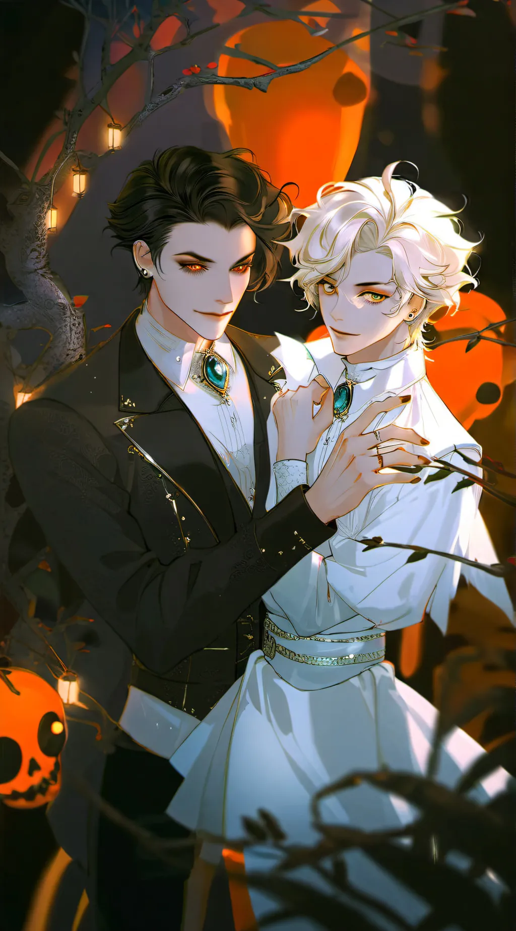 ai character: lucifer x alastor background