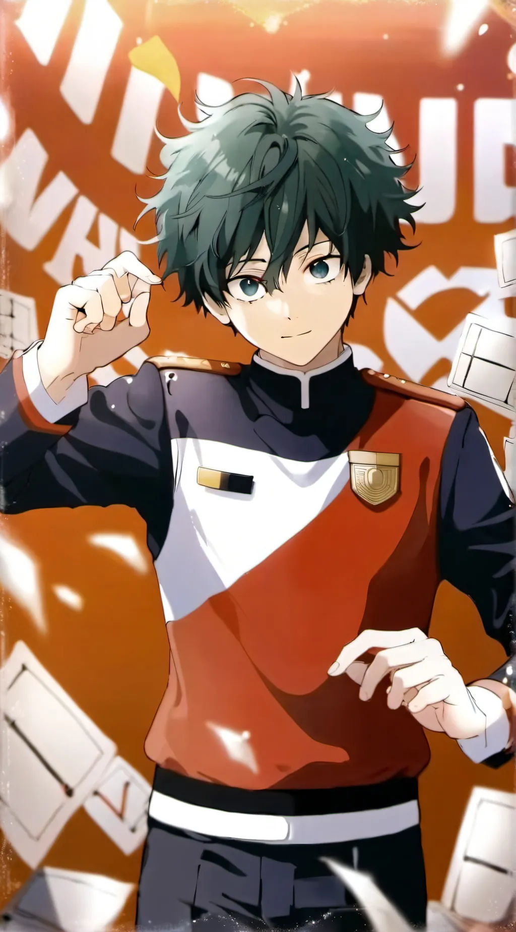 ai character: Izuku Midoriya  background