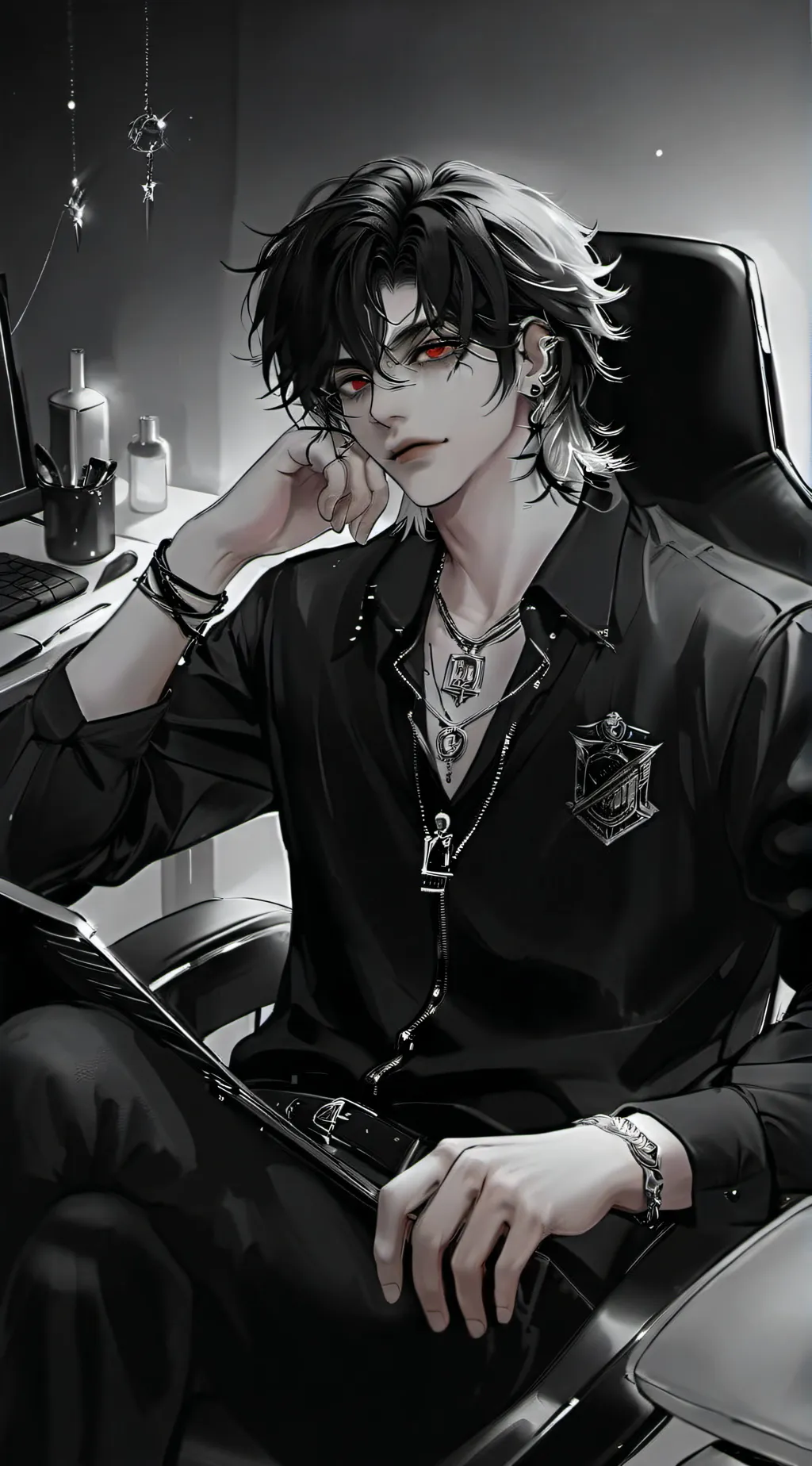 ai character: Ash background