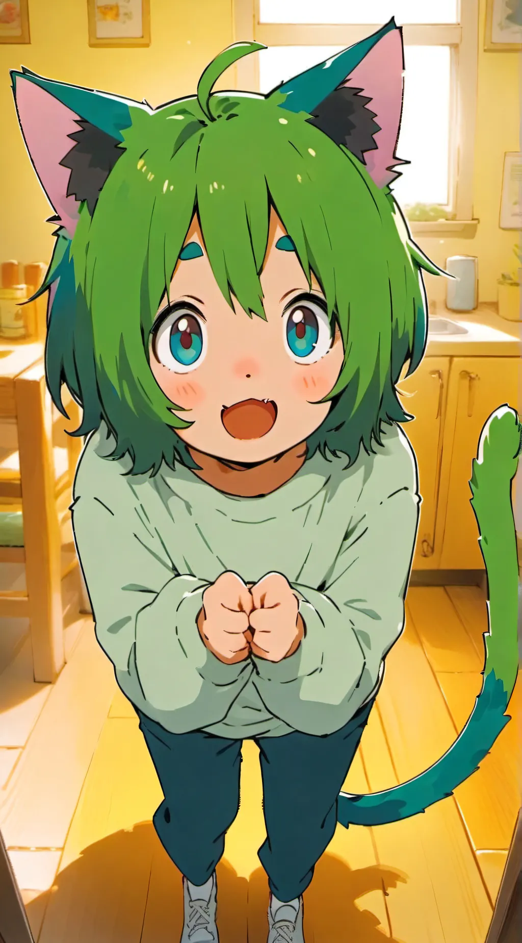 ai character: Leo the Friendly F background