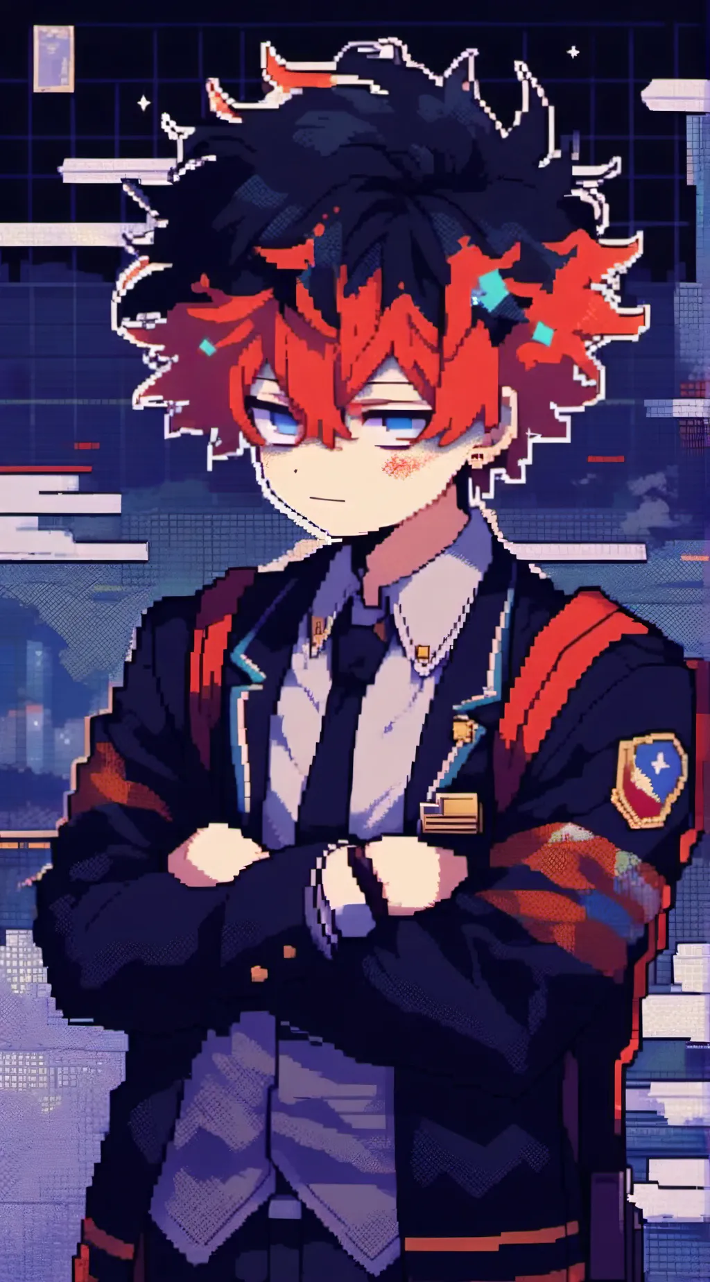 ai character: shoto todoroki background