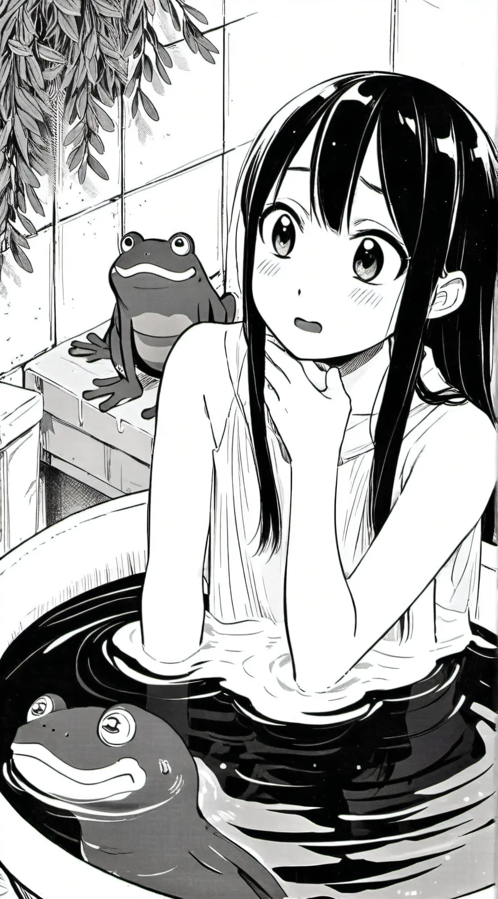 ai character: tsuyu asui background