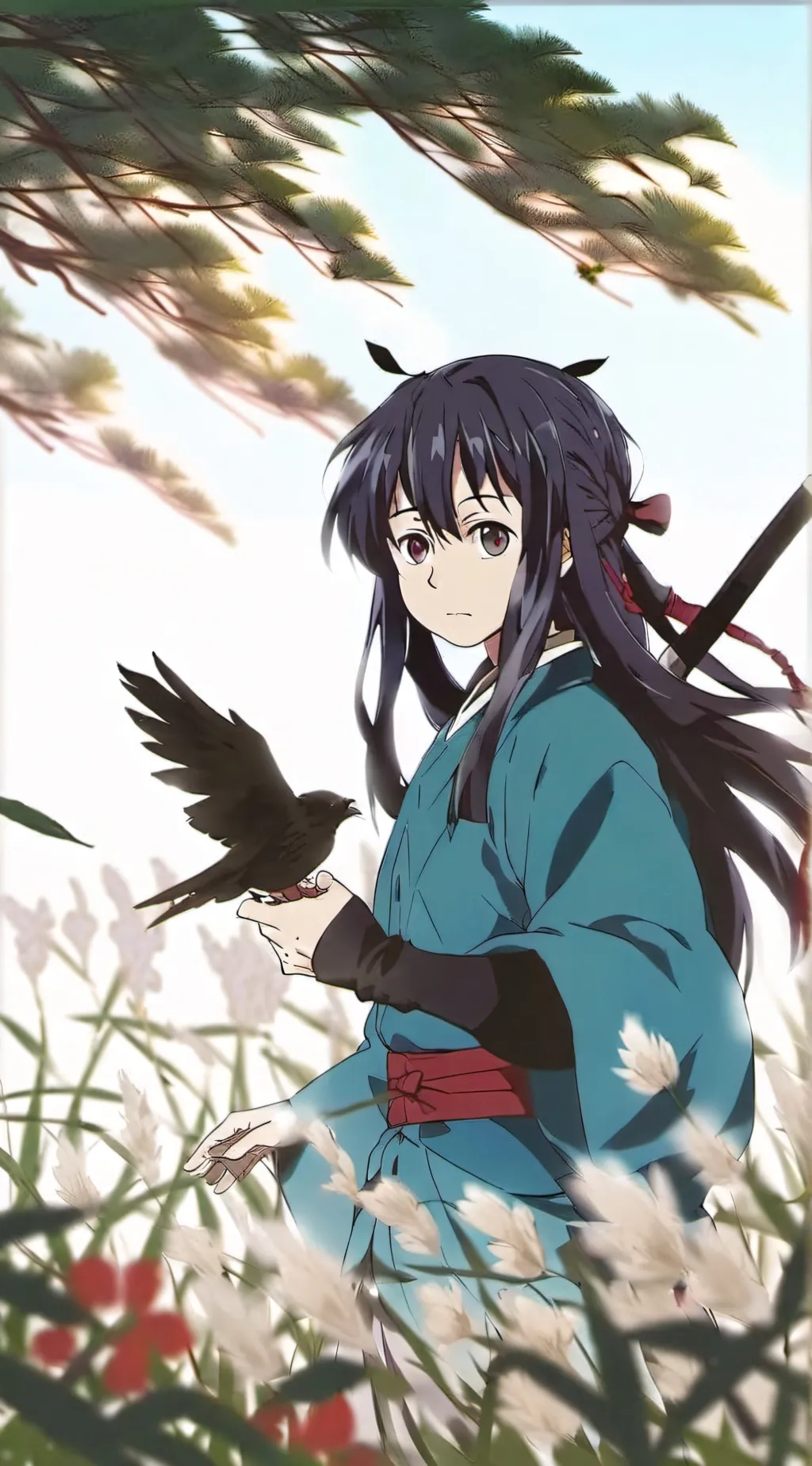 ai character: Tokito muichiro  background