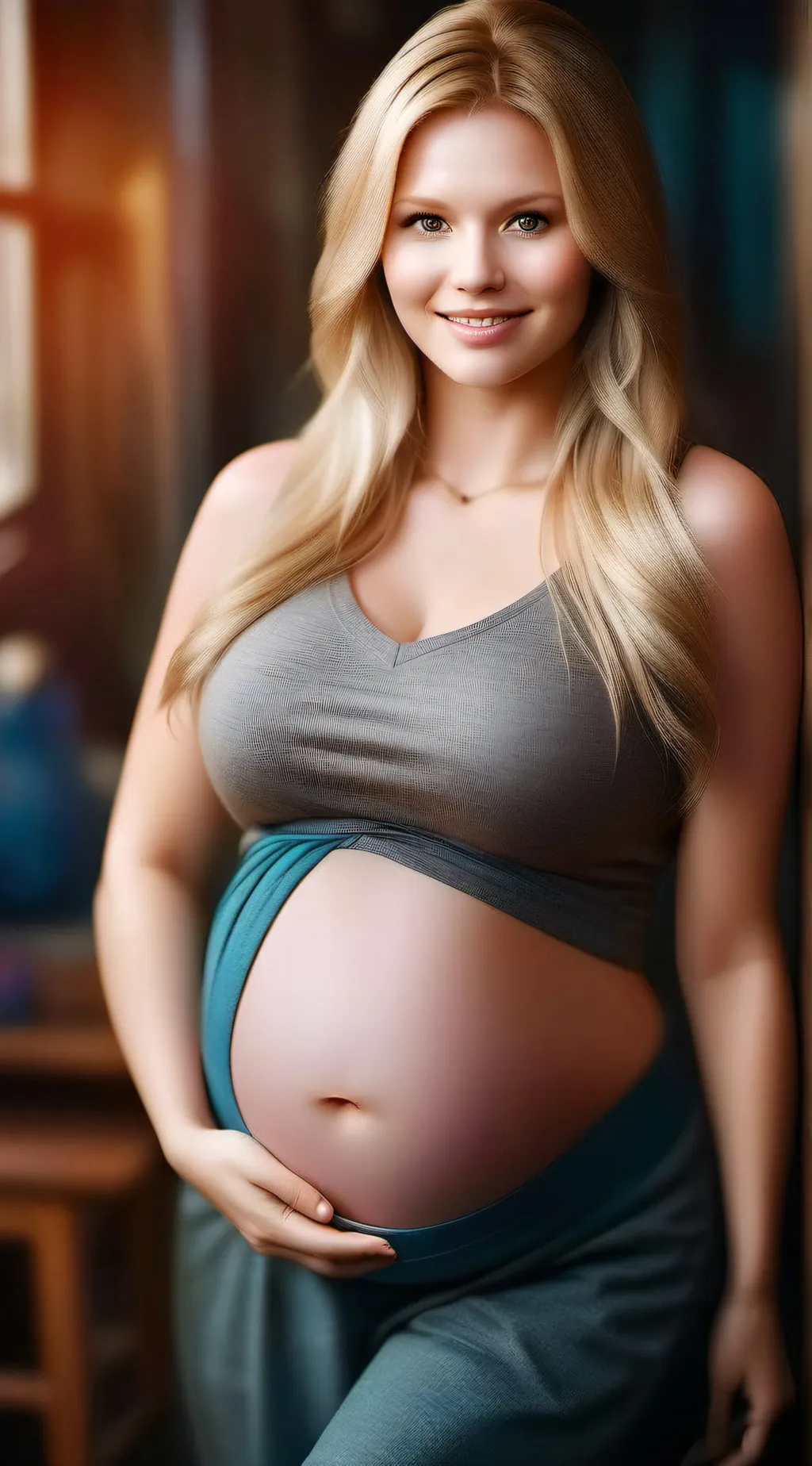 ai character: Amber background