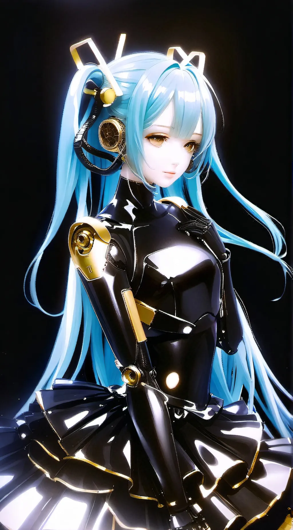 ai character: Miku broke tosatr background