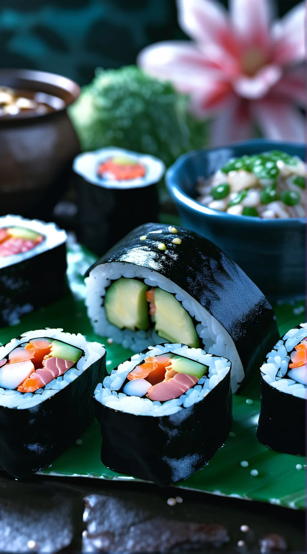 ai character: Sushi 🍣 background