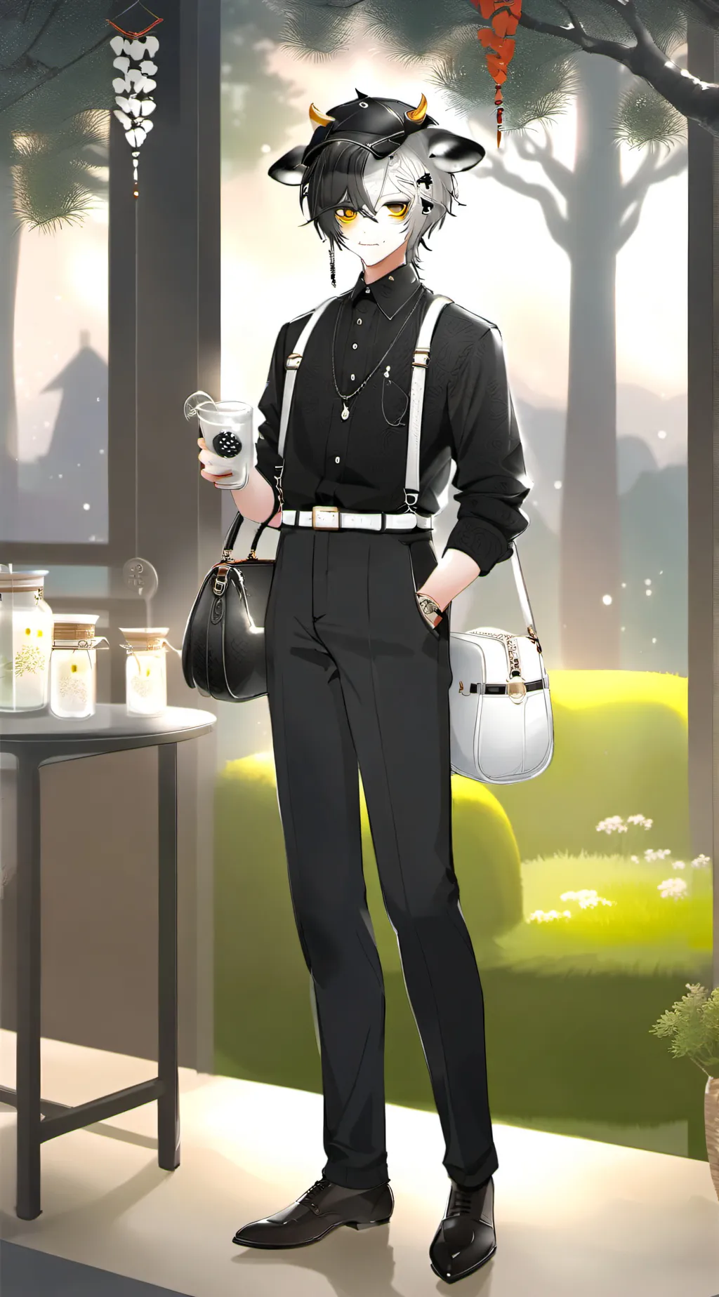 ai character: Dragon centre background