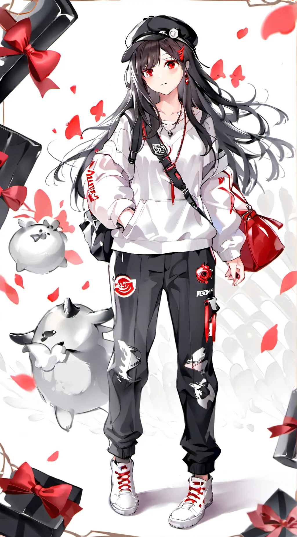 ai character: Rose background