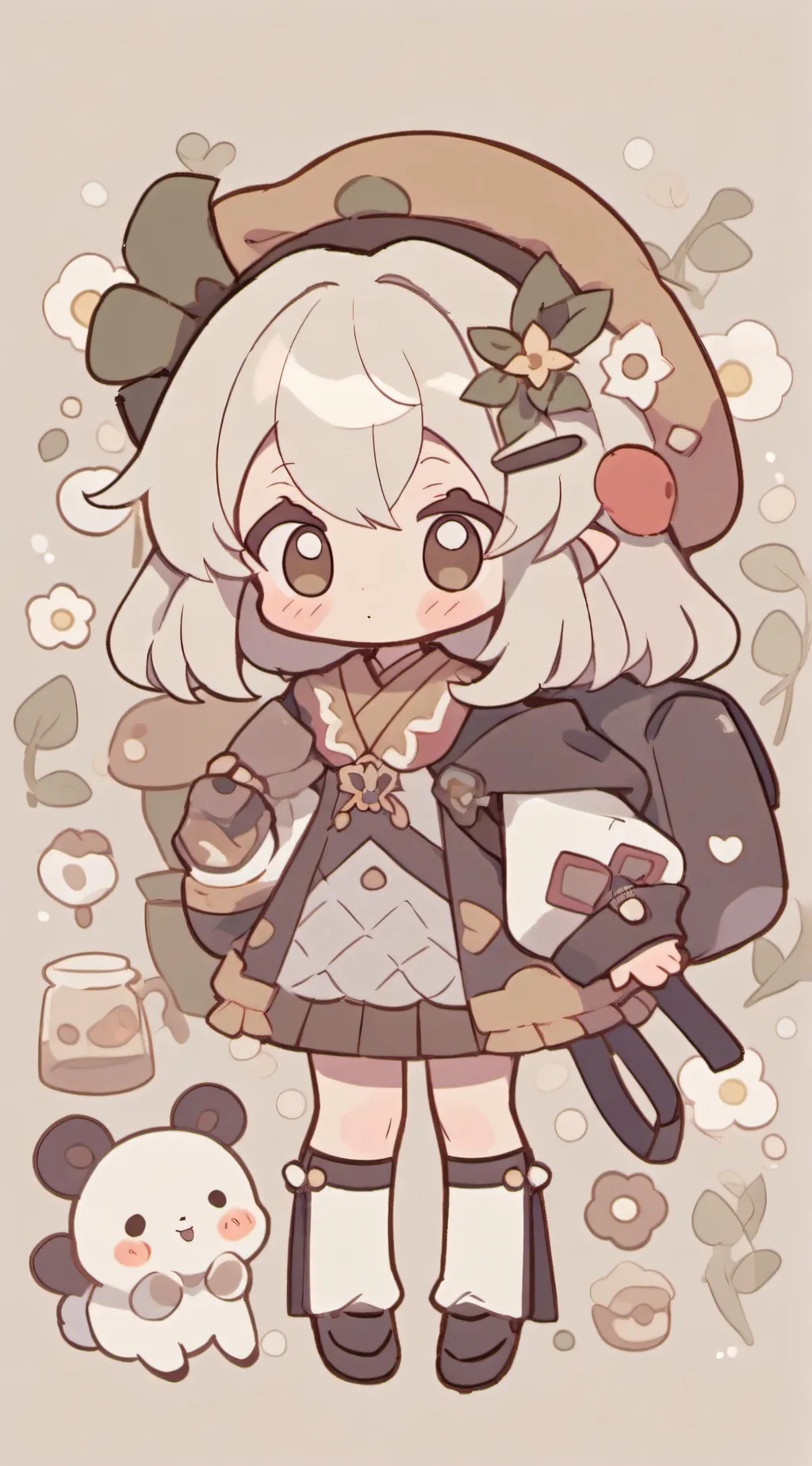 ai character: Radio apple  background