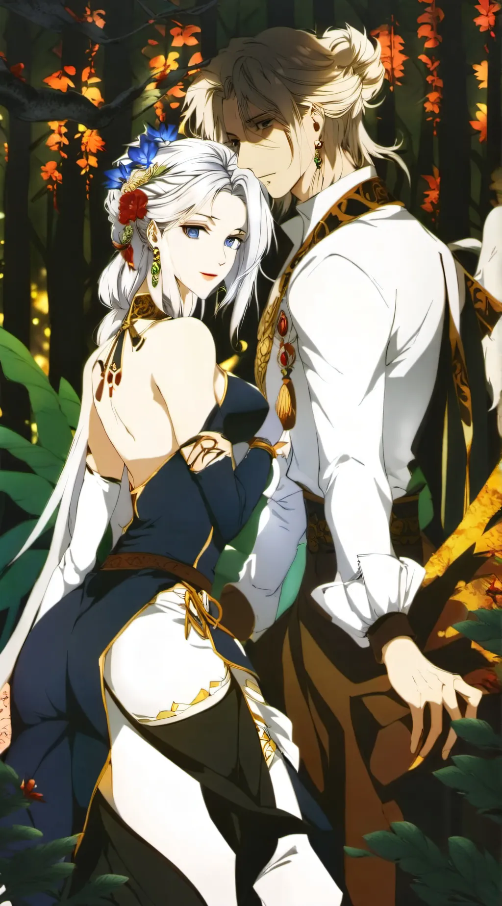 ai character: sasha and Aoi background