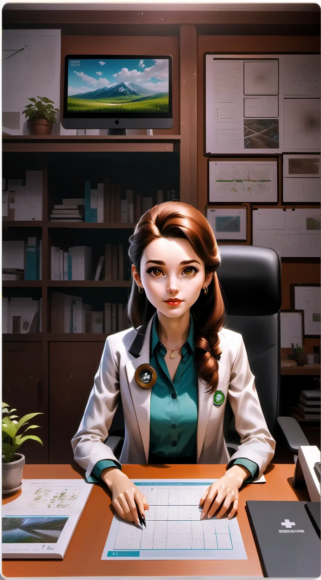 ai character: Catherine's Citizen Science Quest background