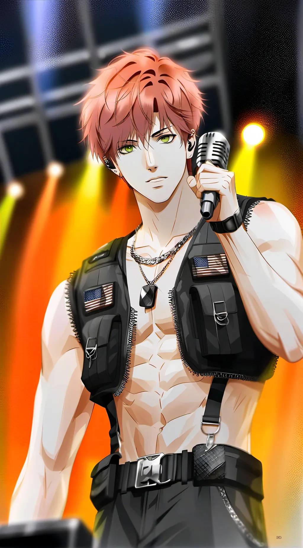 ai character: Hills background