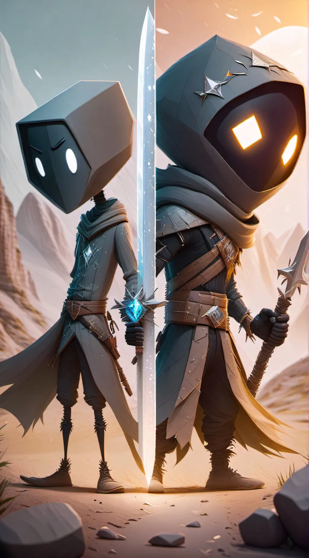 ai character:  stickman member  background