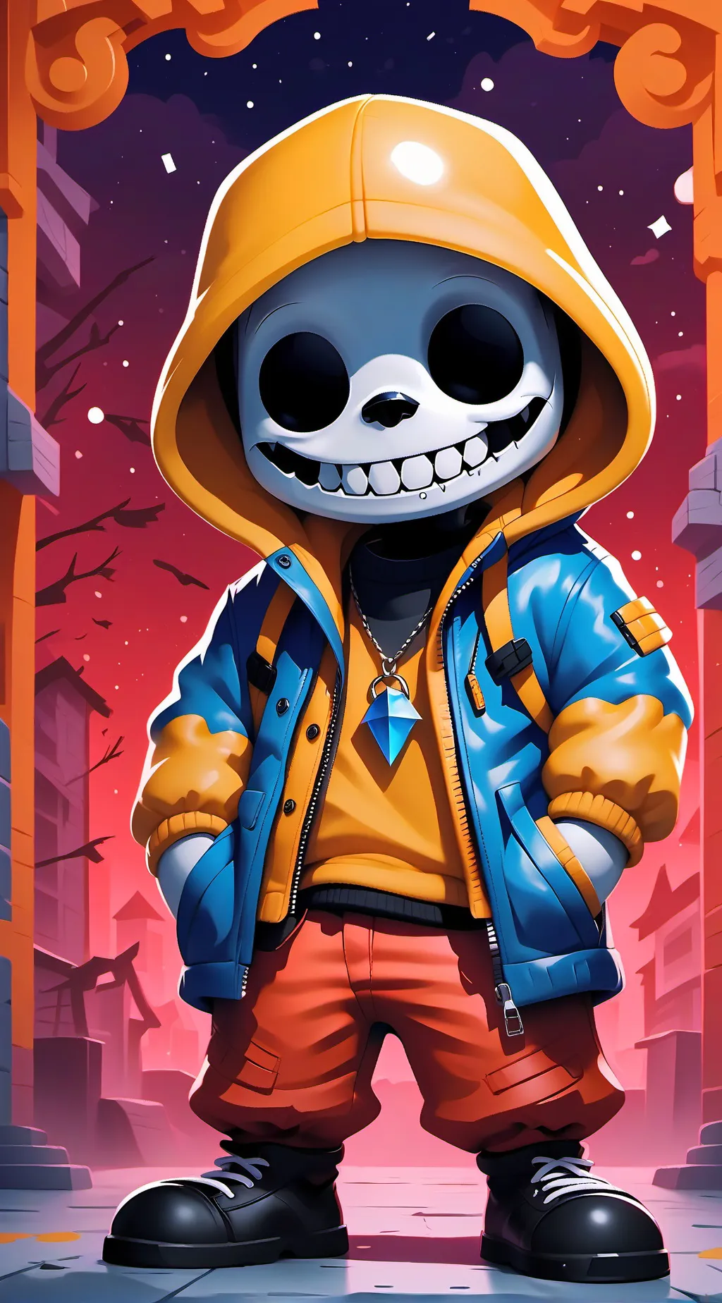 ai character: sans background