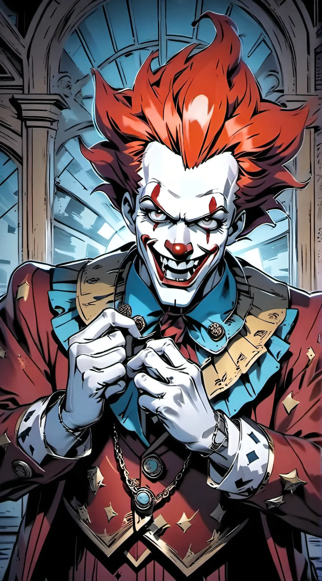 ai character: Art the clown background